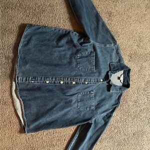 Old Navy Blue Denim Boyfriend Shirt